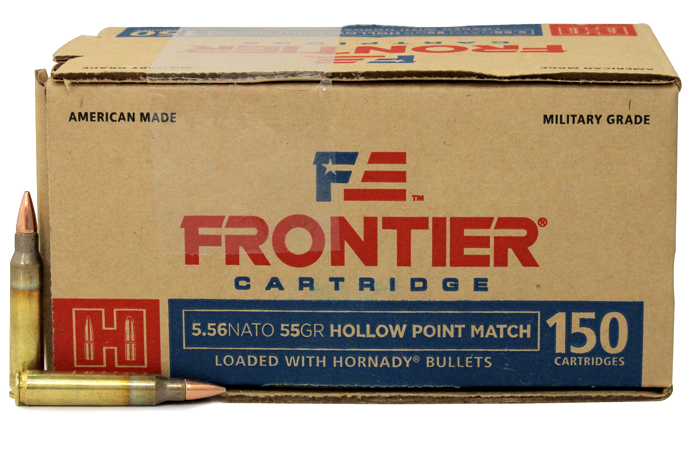 HORNADY 5.56 NATO 55 GR HOLLOW POINT MATCH FRONTIER (150)