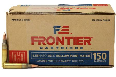 HORNADY 5.56 NATO 55 gr Hollow Point (HP) Match Frontier 150/Box