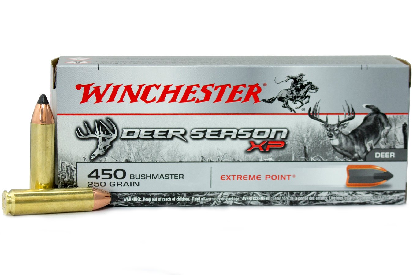 WINCHESTER AMMO 450 BUSHMASTER 250 GR DEER SEASON XP