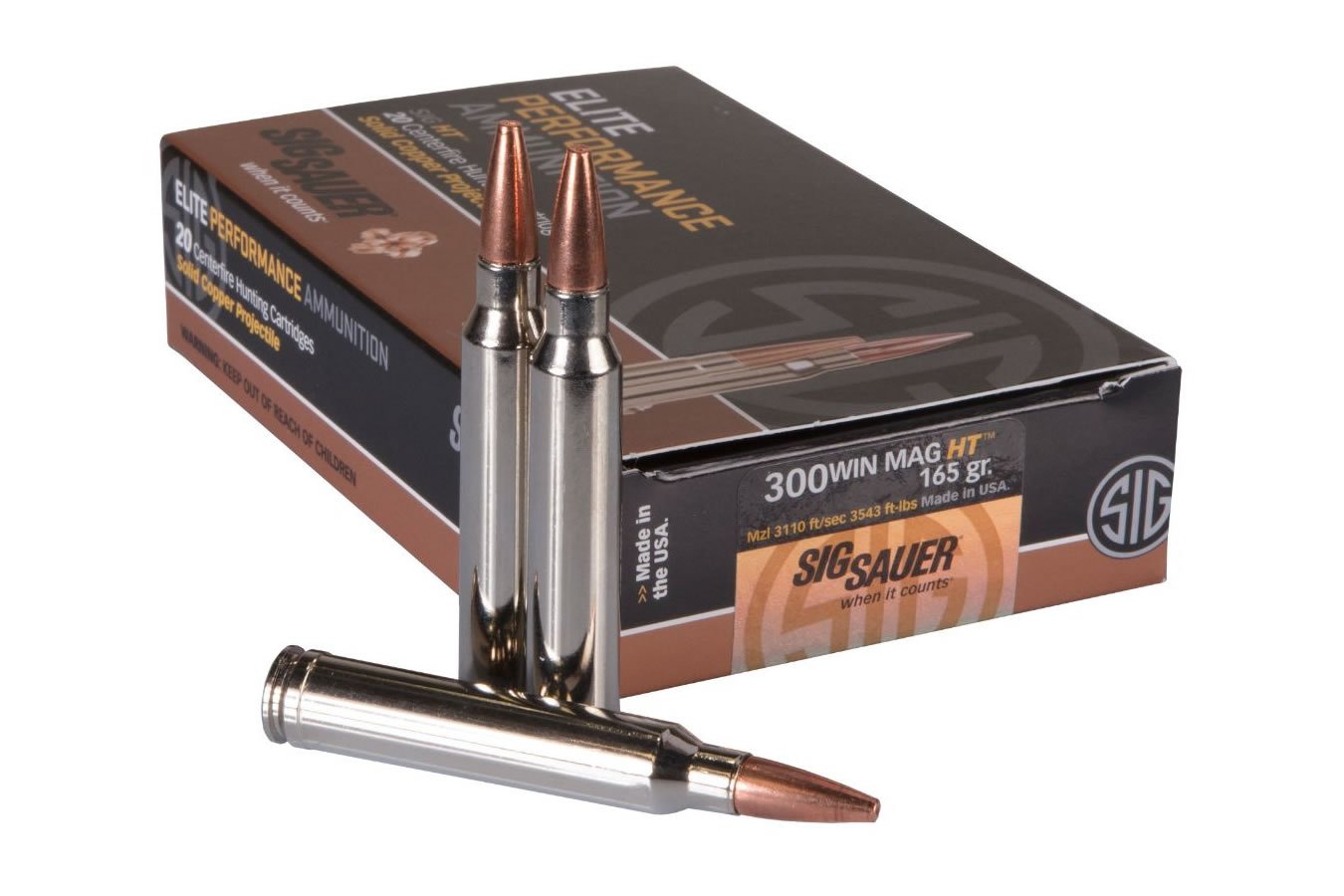 SIG SAUER 300 WIN MAG 165 GR ELITE HUNTING HT