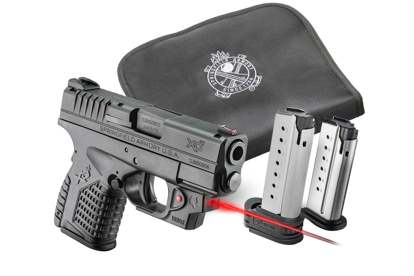 SPRINGFIELD XDS 3.3 45 ACP WITH VIRIDIAN LASER