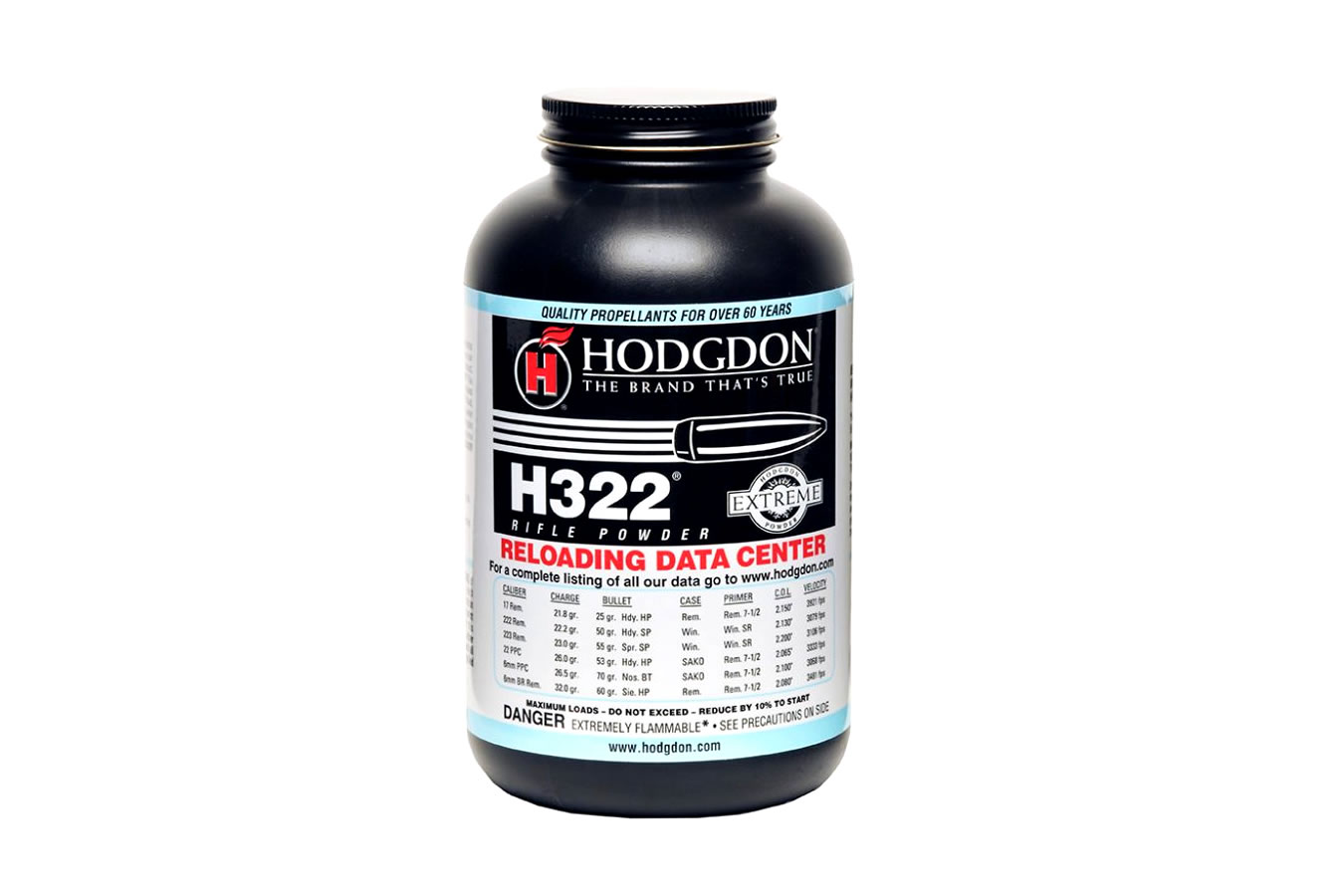 Hodgdon Powder H322 Rifle Powder 1 lb Vance Outdoors
