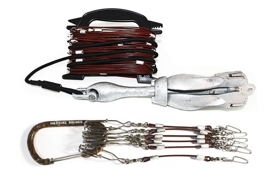 Lifetime Decoys 90 ft Jerk Rig with 6 Drops and Anchor Vance Outdoors