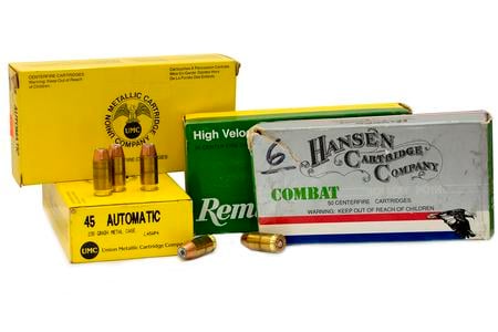 LOT OF 45 AUTO AMMUNITION (200 ROUNDS)