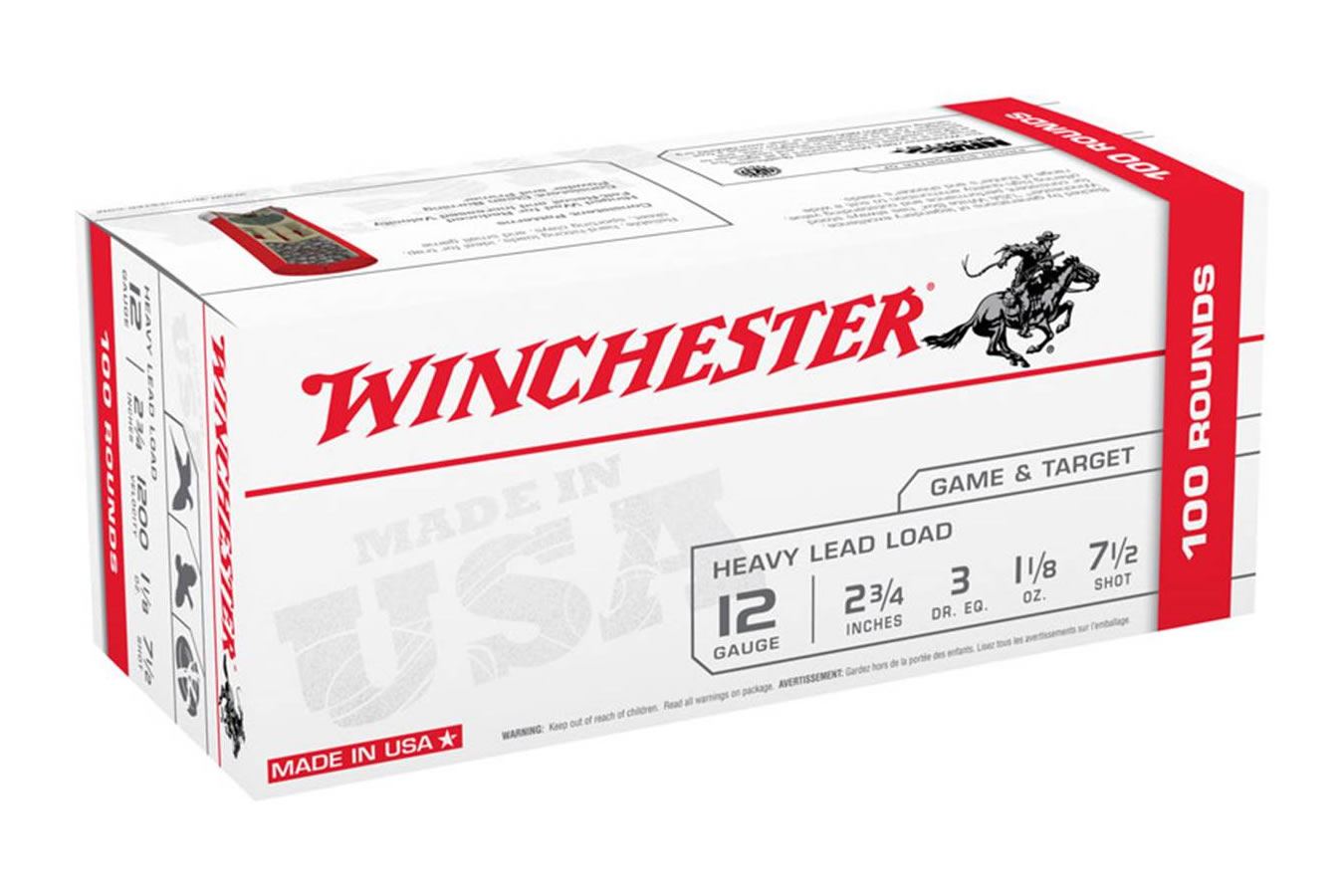 WINCHESTER AMMO 12 GA 2-3/4 IN 7-1/2 SUPER TARGET