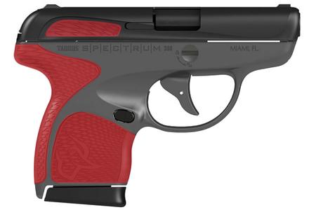 TAURUS Spectrum 380 ACP Carry Conceal Pistol with Gray Frame and Torch Red Grips