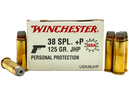WINCHESTER AMMO 38 Special +P 125 gr JHP 50/Box