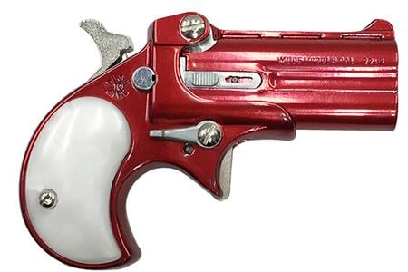 COBRA ENTERPRISE INC .22LR Derringer with Red Jewel Tone Finish and Pearl Grips