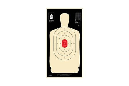 25YARD SILHOUTTE TARGET REV RED CENTER