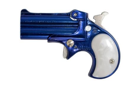 COBRA ENTERPRISE INC .22LR Derringer with Royal Blue Jewel Tone Finish and Pearl Grips