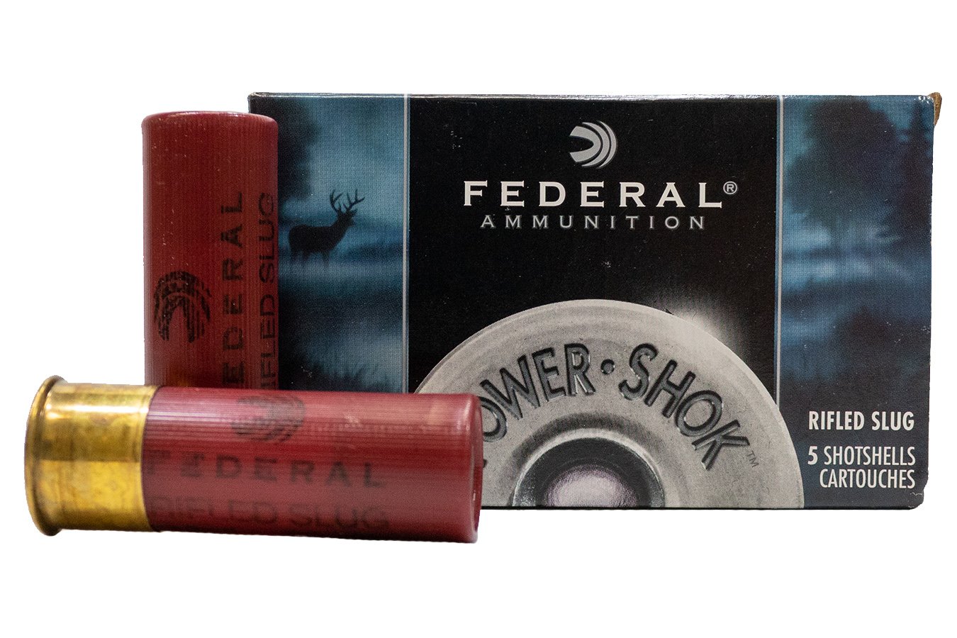 FEDERAL AMMUNITION 12 GA 2-3/4 IN 1 OZ HP POWER-SHOK RIFLED SLUG