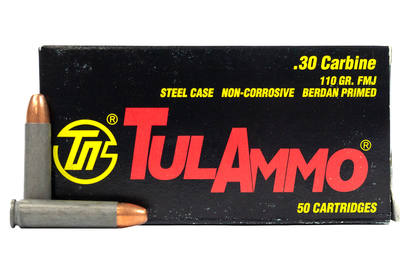 TULA AMMO 30 CARBINE 110 GR FMJ STEEL CASE