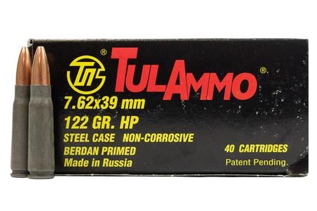 7.62X39MM 122 GR HP STEEL CASE