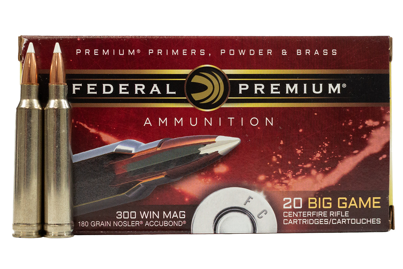 FEDERAL AMMUNITION 300 WIN MAG 180 GR ACCUBOND VITAL-SHOK