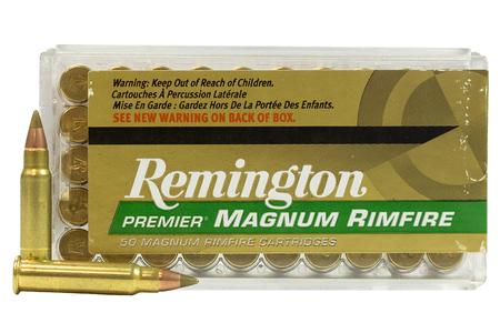 REMINGTON 17 HMR 17 gr Accutip-V Boat Tail Premier Magnum Rimfire 50/Box