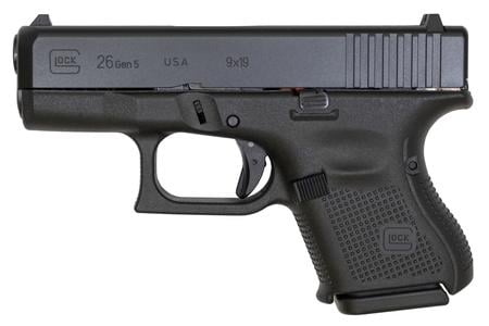 GLOCK 26 Gen5 9mm Carry Conceal Pistol with Fixed Sights (Made in USA)