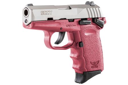 SCCY CPX-1 9mm Pistol with Crimson Frame and Stainless Steel Slide