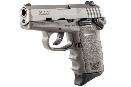 SCCY CPX-1 9mm Pistol with Sniper Gray Frame and Stainless Steel Slide