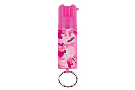 CAMO PEPPER SPRAY WITH KEY RING - PINK