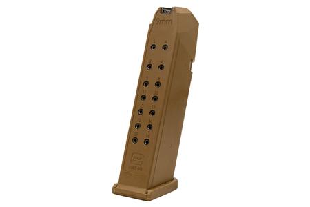 GLOCK 19X 9mm 17-Round Factory Magazine with Coyote Tan Finish
