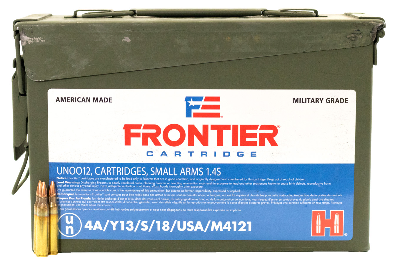 HORNADY 5.56 NATO 55 GR HOLLOW POINT MATCH FRONTIER (500)