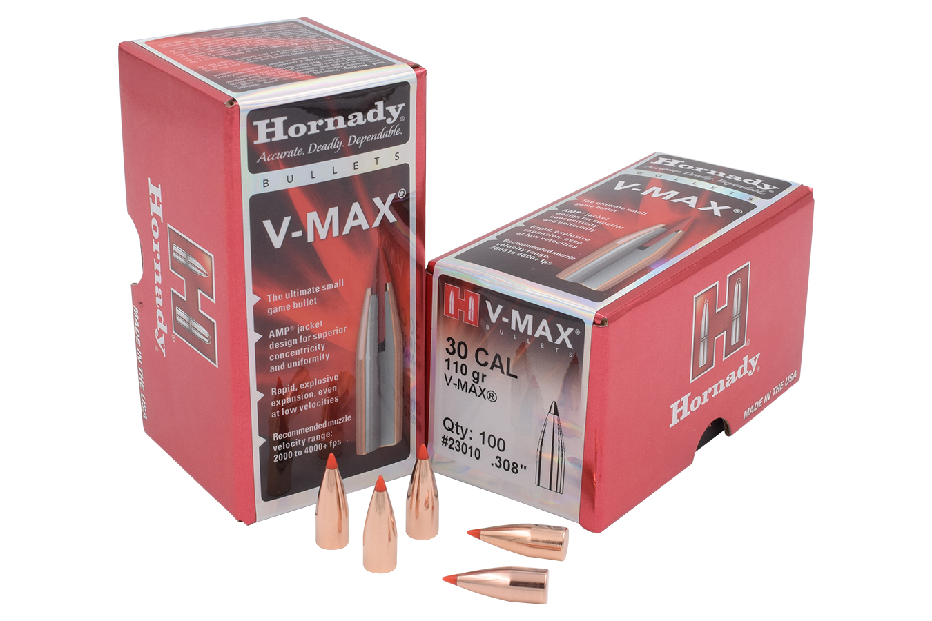 HORNADY 30 CAL .308 110 GR V-MAX