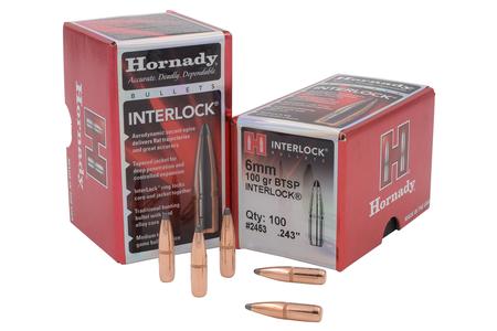 HORNADY 6mm .243 100 gr Interlock BTSP 100/Box