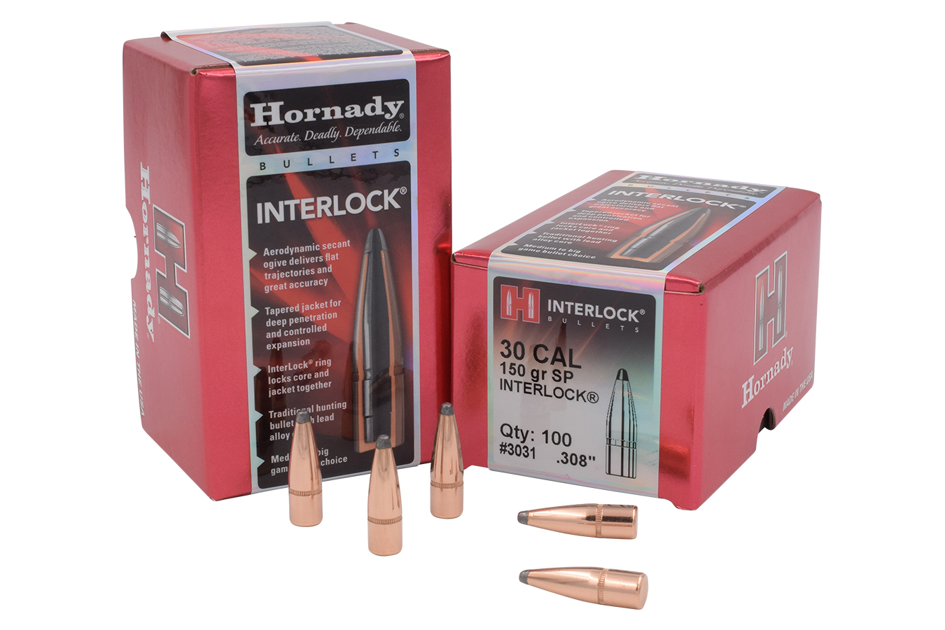 HORNADY 30 CAL .308 150 GR INTERLOCK SP