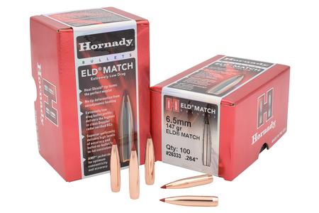 HORNADY 6.5mm .264 147 gr ELD Match 100/Box