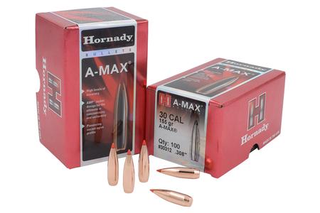 HORNADY 30 Cal .308 155 gr A-Max Match 100/Box