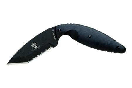 KA BAR KNIVES Large TDI Tanto, Serrated