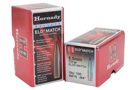 HORNADY 6.5mm .264 123 gr ELD Match 100/Box