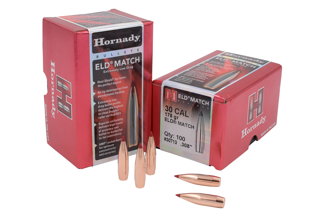 HORNADY 30 CAL .308 178 GR ELD MATCH