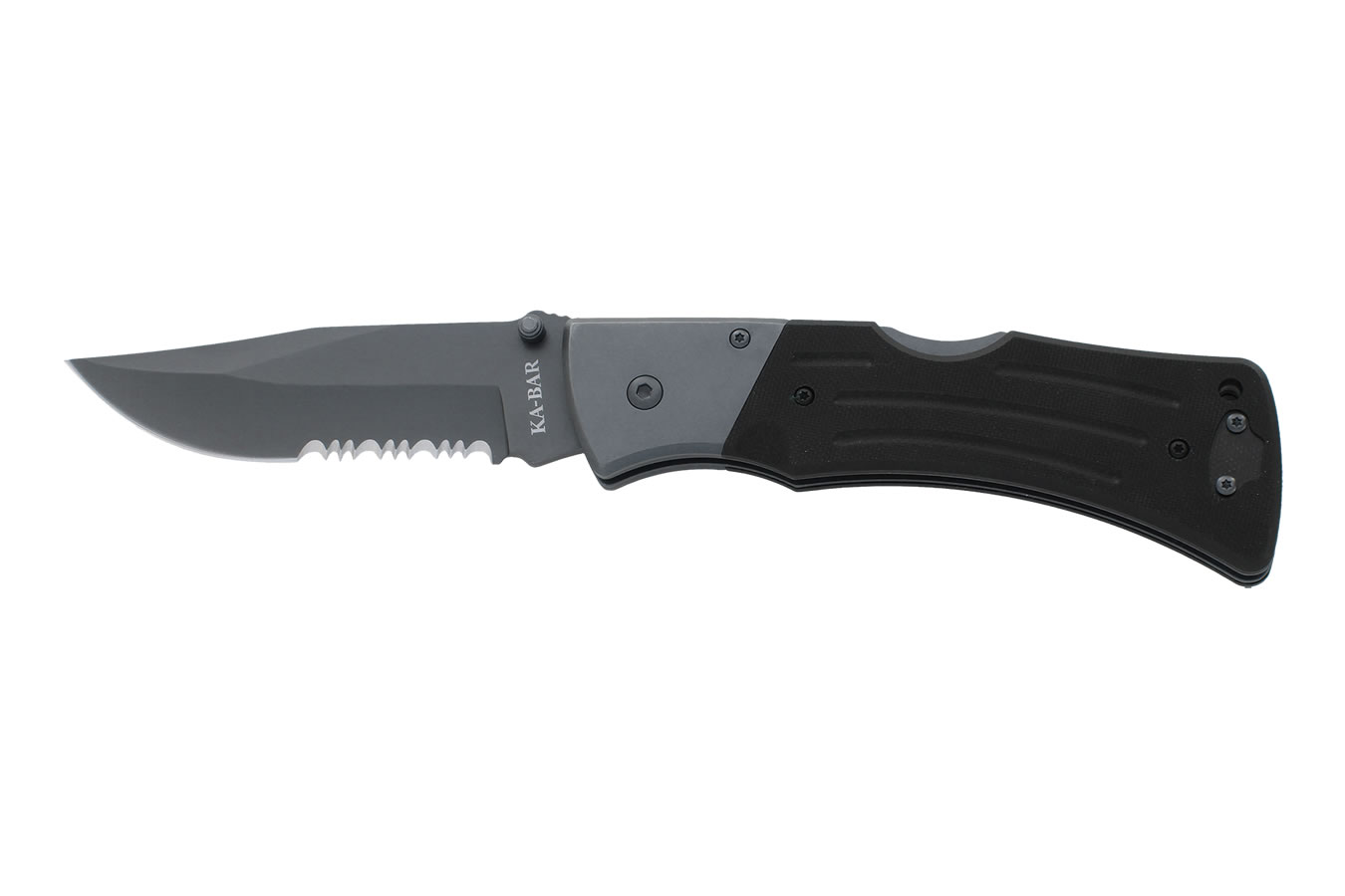 KA BAR KNIVES G10 MULE, SERRATED