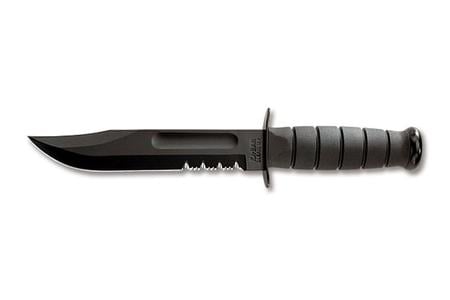 FULL SIZE BLACK KA BAR SERRATED