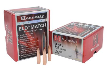 HORNADY 30 Cal .308 208 gr ELD Match 100/Box