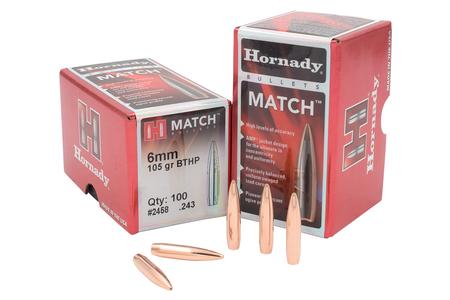 HORNADY 6mm .243 105 gr BTHP Match 100/Box
