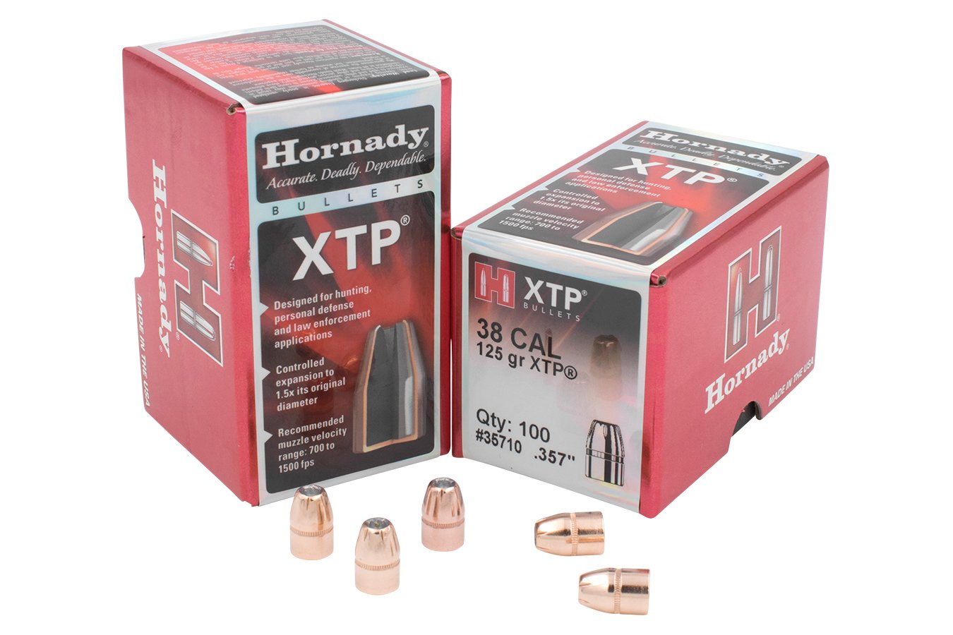 HORNADY 38 CAL .357 125 GR HP XTP