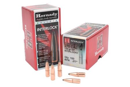 HORNADY 270 Cal .277 130 gr Interlock SP 100/Box