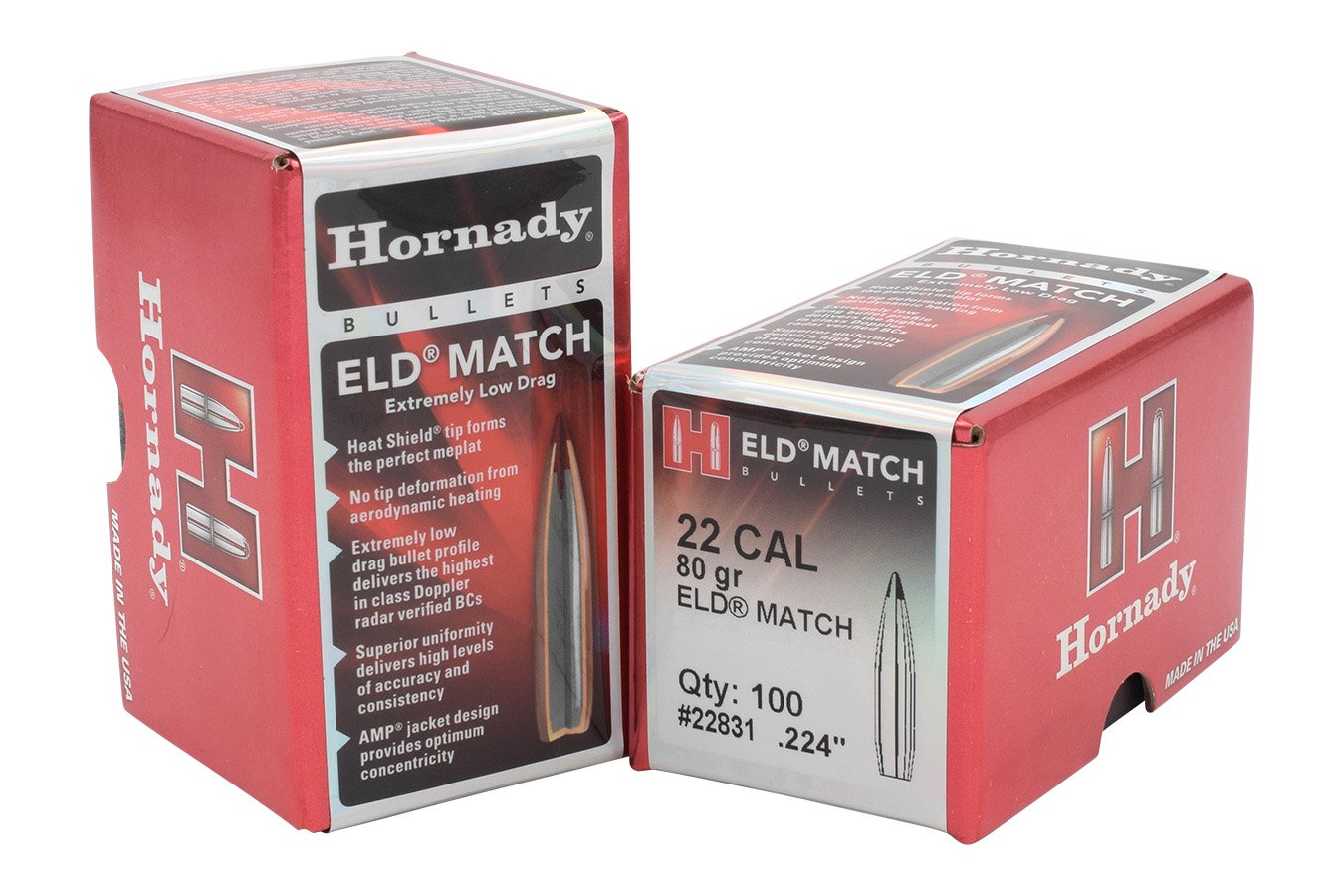 HORNADY 22 CAL .224 80 GR ELD MATCH