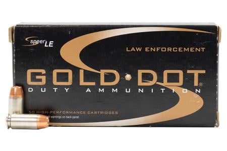 SPEER AMMUNITION 40SW 165 gr Gold Dot Hollow Point Police Trade Ammo 50/Box