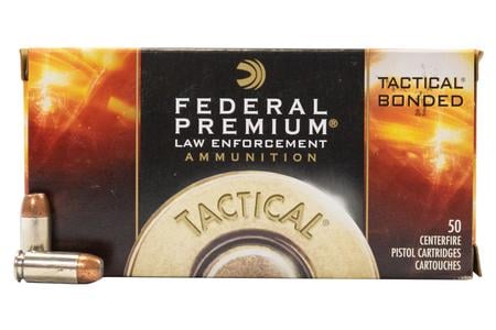 Federal 40SW 180 gr Tactical Bonded Hollow Point Police Trade Ammo 50/Box