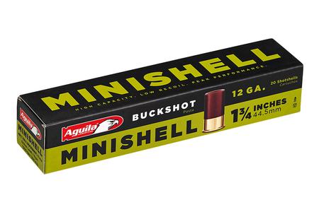 AGUILA 12 Gauge 1-3/4 in 5/8 oz. MiniShell Buckshot 20/Box