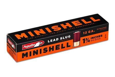 AGUILA 12 Gauge 1-3/4 in 7/8 oz. MiniShell Lead Slug 20/Box