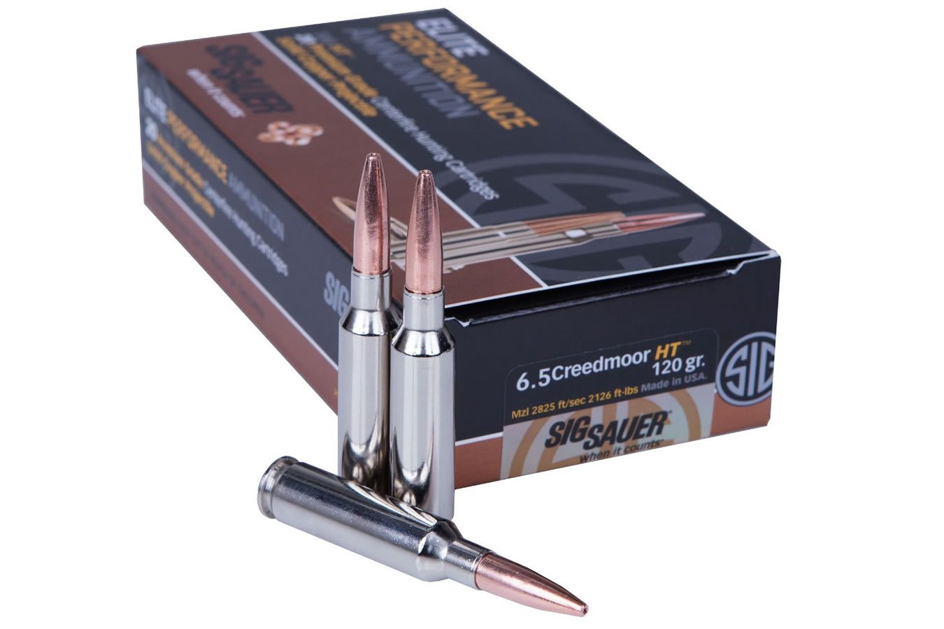 SIG SAUER 6.5 CREEDMOOR 120 GR ELITE HUNTING HT