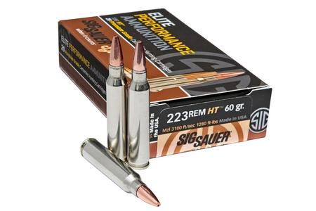 Sig Sauer 223 REM 60 gr Elite Hunting HT 20/Box