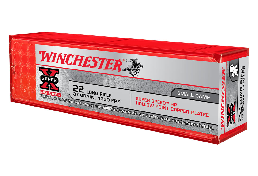 WINCHESTER AMMO 22 LR 37 GR PLATED HOLLOW POINT SUPER-X