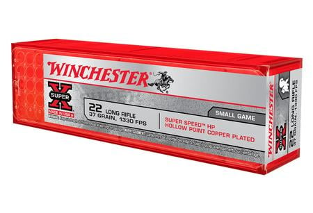 WINCHESTER AMMO 22LR 37 gr Copper Plated Super Speed HP 100/Box