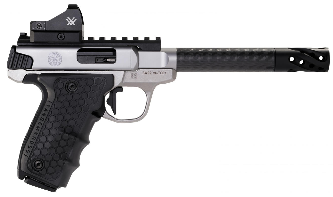 Smith & Wesson SW22 Victory 22LR Performance Center Target Model with Carbon Fiber Barrel and