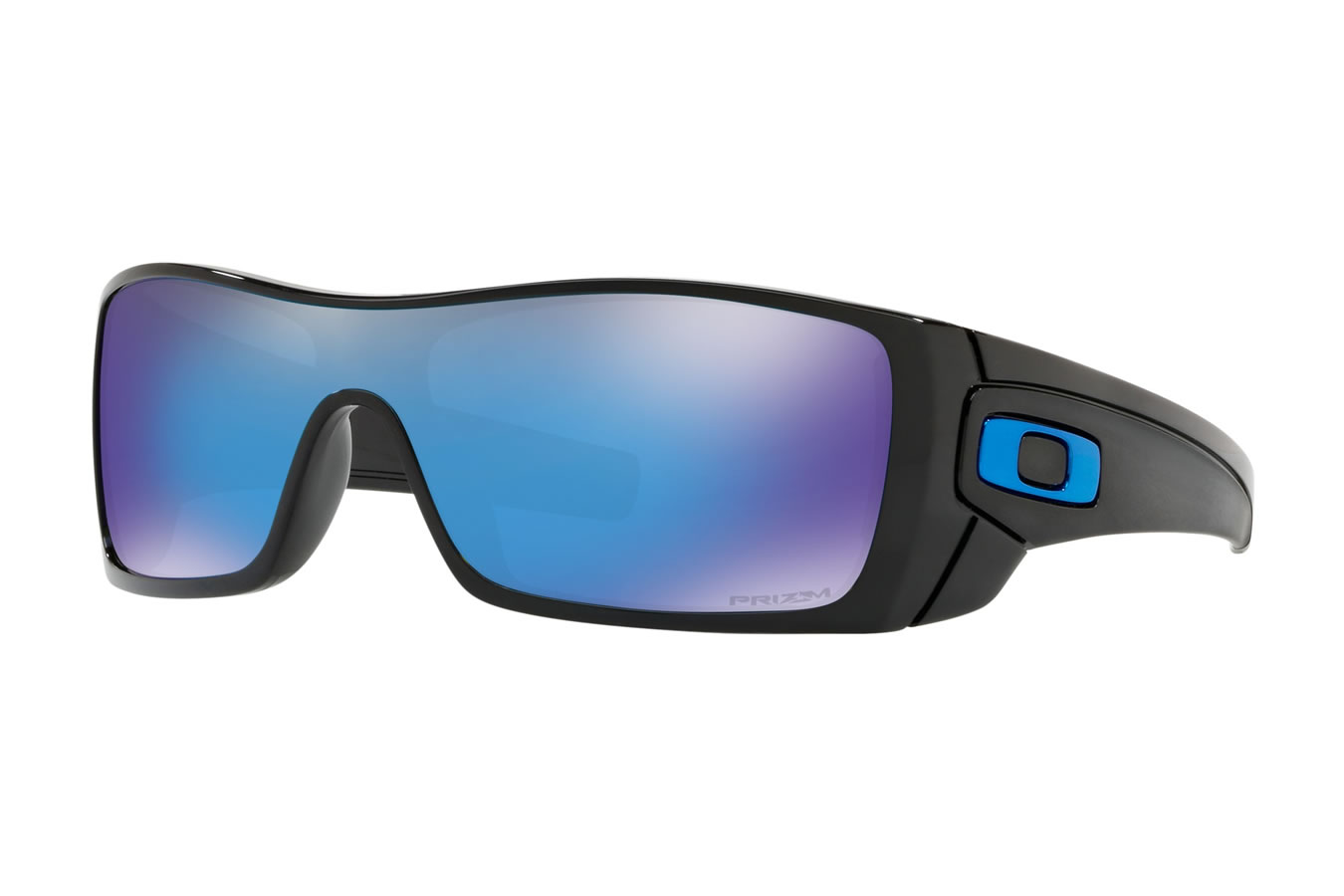 Oakley Batwolf Sunglasses with Polished Black Frame and Prizm Sapphire Lens